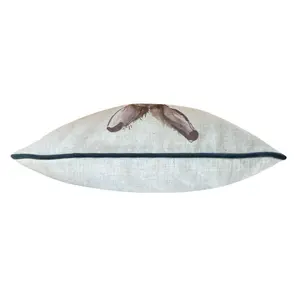 Evans Lichfield Oakwood Hare Hare Square Feather Rich Cushion