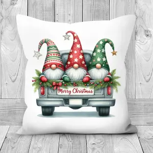 Poly Linen Cushion Christmas Gonks 30cm x 30cm