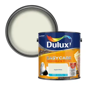 Dulux Easycare Washable & Tough Apple white Matt Wall & ceiling Emulsion paint, 2.5L