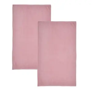 Quick Dry Cotton Bath Sheet (Set of 2) Pink