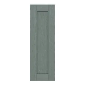 GoodHome Alpinia Matt green wood effect Shaker Tall wall Cabinet door (W)300mm (H)895mm (T)18mm