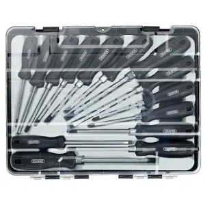 Draper Hard Grip Screwdriver Set with Draper TX-STAR (14 Piece) 13588