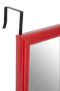 Maison by Premier Mize Red Plastic Frame Over Door Mirror