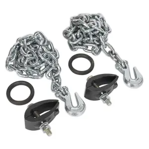 Sealey Chain Kit 2 x 2m Chains 2 x Clamps RE91/5/CK