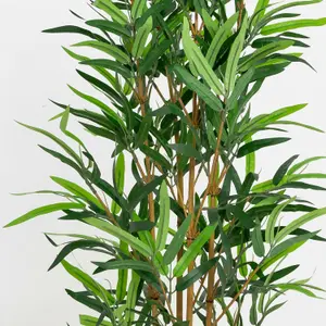 Blooming Artificial - 95cm / 3ft Faux Bamboo Tree with Pot - Indoor House Plant