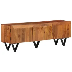 Berkfield TV Cabinet 140x30x46 cm Solid Mango Wood