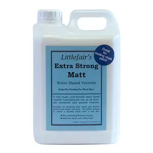 Littlefair's - Clear X Strong Indoor Wood Varnish - Matt - 2.5 LTR