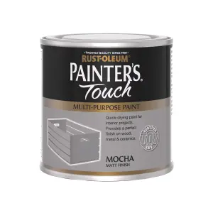 Rust-Oleum Painter's Touch Mocha Matt Multi-room Furniture paint, 250ml