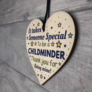 Red Ocean Childminder Gifts Thank You Wooden Heart Leaving School Nursery Present