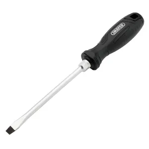 Draper Slotted Hard Grip Screwdriver, 8.0 x 150mm 13552