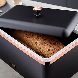 Tower Cavaletto Bread Bin Black