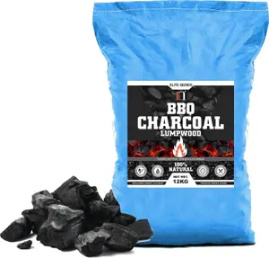 Lumpwood Restaurant Grade Charcoal 12KG Premium Hardwood Lump wood for BBQ Barbecue Grill Coal