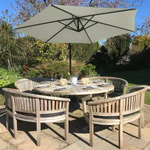 3m Cantilever Garden Parasol Hanging Umbrella