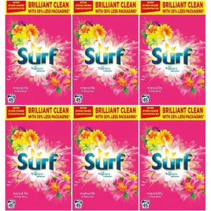 Surf Laundry Powder Tropical Lilly & Ylang-Ylang 45 Washes 2.25KG x 6