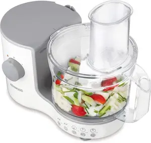 Kenwood Compact Food Processor, 1.4L Bowl, Blender, Emulsifying, Chopping Blade, Shredder Disc 400W, FP120, White