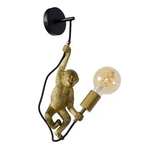 Lucide Extravaganza Chimp Retro Wall Light - 1xE27 - Black