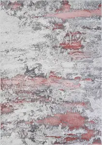 Onyx Modern Living Room Rug - Abstract Area Rugs Pink 160x230 cm