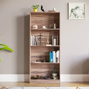 Ronald Bookcase Walnut / 140 cm H x 60 cm W