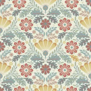 Galerie Sommarang 2 Yellow Klockrike Floral Wallpaper Roll