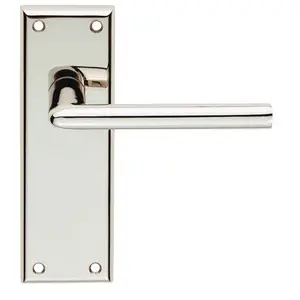 Dieci Latch Door Handle (Set of 2) Polished Nickel