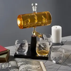 5 Piece Whiskey Decanter Set (Set of 5)