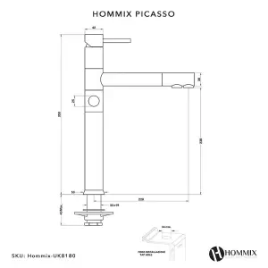 Hommix Picasso Copper 3-Way Tap (Triflow Filter Tap)