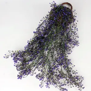 Artificial Hanging Vines Plants, Artificial Ivy Leaves Garland, Faux Fake Plastic Decorative Artificial Plants Purple