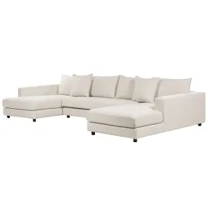 Corner Sofa LILVIKEN Light Beige Fabric Symmetrical