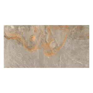 Mystic Matt Beige Stone Effect Porcelain Outdoor Tile - Pack of 8, 5.76m² - (L)1200x(W)600mm