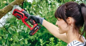 Einhell Cordless Pruning Saw 90mm 18V Reciprocating Saw Soft Grip Power X-Change GE-GS 18 Li Solo - Body Only