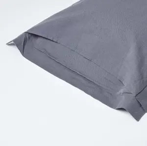 Homescapes Dark Grey Linen Oxford Pillowcase, King