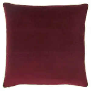 furn. Cohen Velvet Piped Polyester Filled Cushion