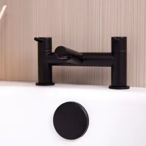 Flode Kumla Bath Filler - Matt Black