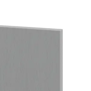 GoodHome Alpinia Matt slate grey wood effect Matt Slate Grey Painted Wood Effect Shaker Tall Appliance & larder Appliance End panel (H)2190mm (W)570mm, Pair