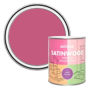 Rust-Oleum Raspberry Ripple Satinwood Interior Paint 750ml