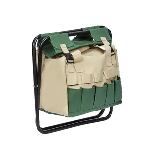 Smart Garden Hobby Seat Canvas Bag Folding Tool Stool Detachable Gardening