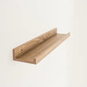 Display Floating Shelf Kit Oak / 4.6cm H x 58cm W x 10cm D