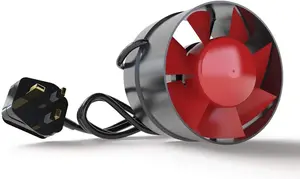 Silent Black Orchid 5" Horticultural Extractor Fan - Ideal for Hydroponics & Bathrooms