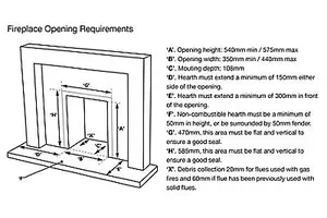 Focal Point Blenheim multi flue Black Manual control 3.1kW Gas Fire