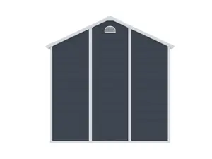 BillyOh Ashford Apex Plastic Garden Storage Shed Including Foundation Kit Grey - 8 x 6