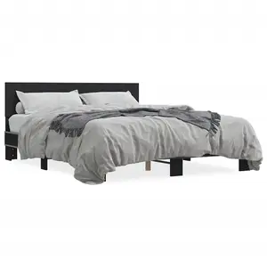 Berkfield Bed Frame without Mattress Black 160x200 cm