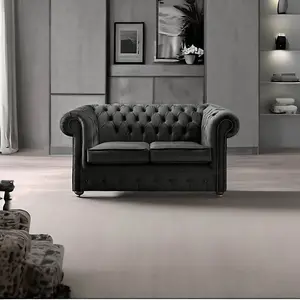 Chesterfield 2 Seater Fabric Malta Cosmic 06 Sofa