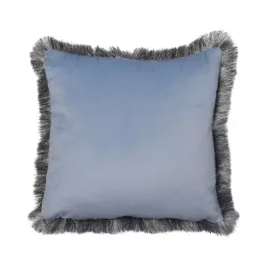 Alexia Heritage Inspired Blue Velvet Filled Cushion