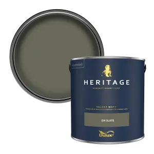 Dulux Trade Heritage DH Slate Velvet matt Wall paint, 2.5L