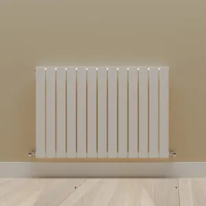 Horizontal White Single Flat Panel Radiator (H) 600 mm x (W) 884 mm, 2854 BTU.