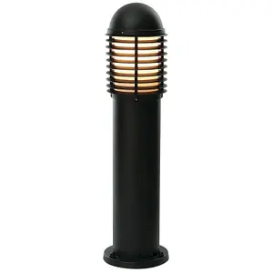 2 PACK Outdoor IP44 Bollard Light Matt Black 650mm LED Lamp Post Garden Driveway