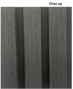 Black Oak Acoustic 3D Timber Oak Slatted Wall Panel - 2400x600 - Natural Décor