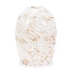 ValueLights India White Confetti Glass Easy Fit Lamp Shade