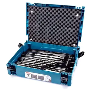 Makita 17 Piece SDS Plus Drill Bit + Bullet Cold Flat Chisel Set + Makpac 3 Case