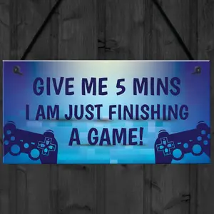 Funny Gaming Sign For Dad Son Brother Uncle Man Cave Bedroom Sign